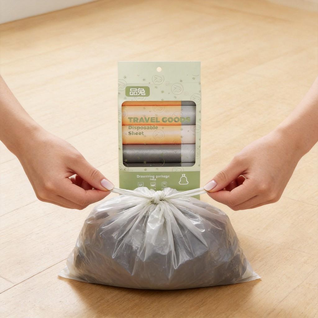 Heavy Duty Household Garbage Bags With Drawstring For Kitchen Waste Management