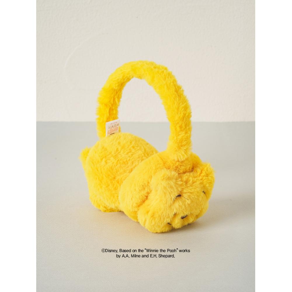 Daiso Disney Winnie The Pooh Character Plush Earmuffs Yellow