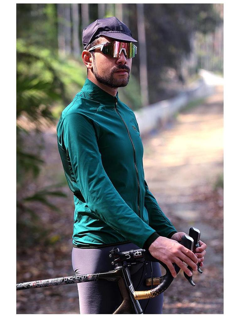Lanpada Unisex Windbreaker: Windproof Cycling Jacket for Spring and Autumn, Long Sleeve for Mountain and Road Biking