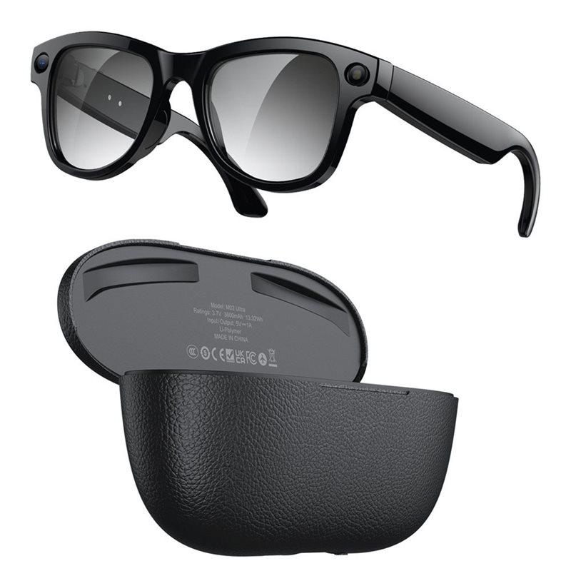 KI-Fotorecognition Smarte Brille 8MP Kamera Videoaufnahme Bluetooth Anruf Sprachübersetzung Sonnenbrille