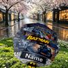 Custom Name Personalized Batman Print Umbrella, Auto Open Close, 8‑Rib Sturdy Frame, Commute Camping Hiking Use, Birthday Gift