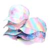 Duck Tongue Design Peaked Cap Tie-dye Print Visor Cap Kids Baseball Cap  For Children Girls