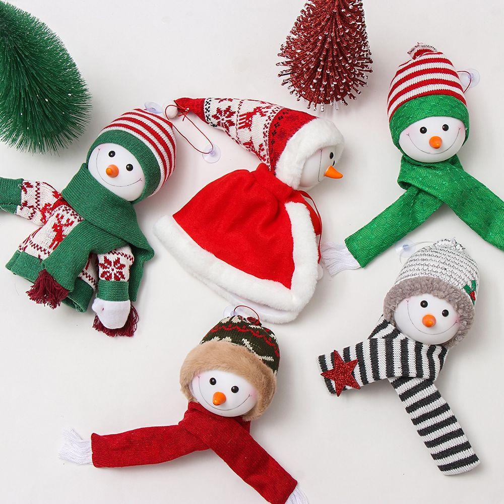 

Festival Ornaments Home Decoration Snowman Anti-Dust Cover Santa Claus Wine Bottle Christmas