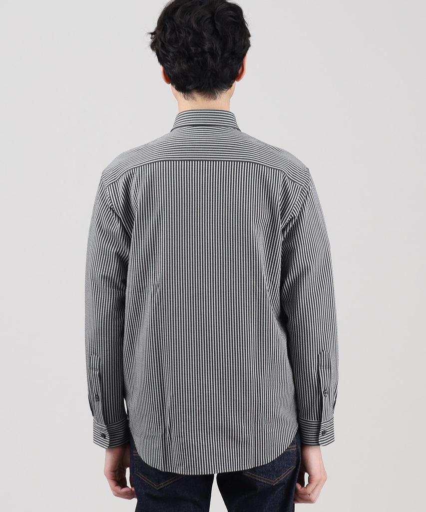 Takeo Kikuchi Casual Antibacterial and Seasonless Seersucker Jersey Light Beige Size 03 07081506 Shirt, Odor-Resistant, Shirt, Men's, (051), (L),