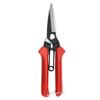 Stainless Steel Pruning Shears - Sharp Garden Scissors for Flower, Plant & Bonsai Trimming, Red Non-Slip Handle Gardening Tool