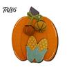 Kitchen Shelf Decor Wooden Fall Harvest Pumpkin Ornaments, Autumn Decorations, Decorative Tabletop Thanksgiving Table Centerpiece for Festival