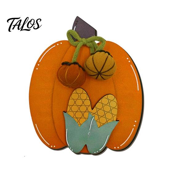 Kitchen Shelf Decor Wooden Fall Harvest Pumpkin Ornaments, Autumn Decorations, Decorative Tabletop Thanksgiving Table Centerpiece for Festival