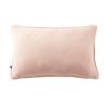 Coussin Déhoussable - GAIA - 40 X 60 Cm - Gaze De Coton - Rose - Passepoil Élégant