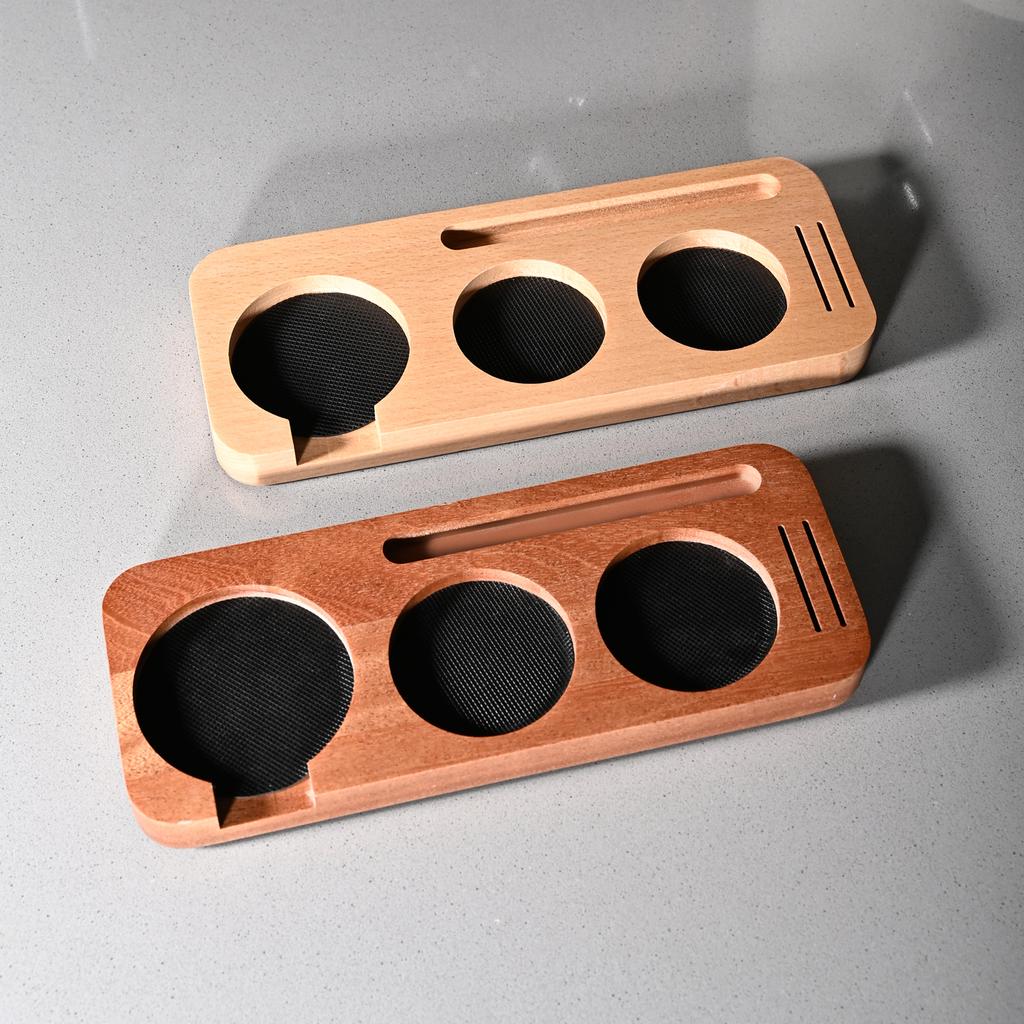 51MM 54MM 58MM Coffee Tamper Mat Station Stand Portafilter Holder Support Base Rack Walnut For Espresso Accessories Barista Tool