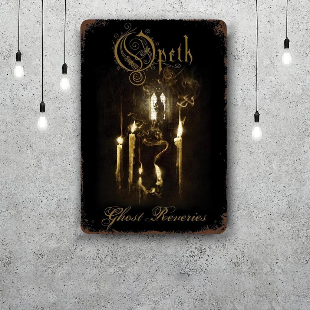 Opeth Vintage Metal Tin Signs Posters Decor Retro Metal Plaque Wall Art Decor for Garage Bar