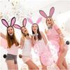 Easter Rabbit Headwear Rabbit Ears Headbands Bowtie Tail Set Rabbit Ears Costume Set Animal Hair Hoop for Easter Party