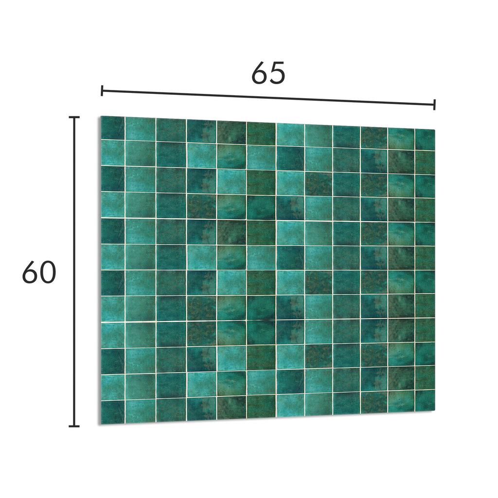 PANEL SZKLANY DO KUCHNI 65x60 Zielona