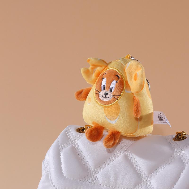 Tom & Jerry Cartoon Plush Keychain - Cute Tom Cat Pendant Bag Accessory