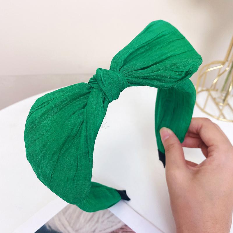 Solide Strik Haarband Minimalistisch En Geavanceerd Gevoel Hoofddeksel Stof Haarbanden Dames Voor Haaraccessoires Hoofddeksels