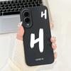 For Samsung Galaxy S25 Edge Case Cover Simple Fashion Letters Luxury Crown Flowers Painted Silicone Phone Case S937U S937B S9370