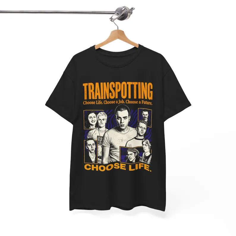 Trainspotting Movie Graphic Tee Choose Life Film Shirt 90s Brit Cinema T-Shirt