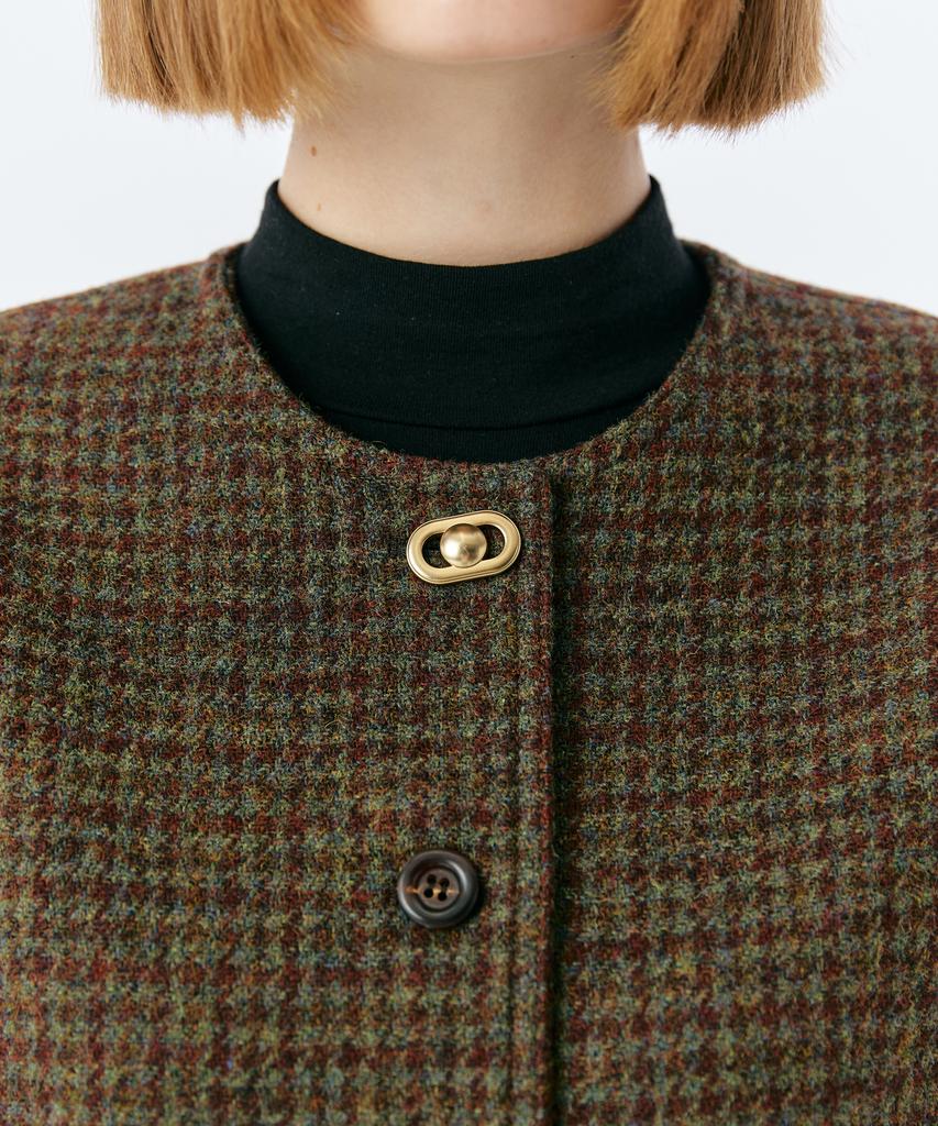 Aeditem Poche Tweed Jacket - Brown