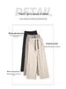 Women's New Spring High-Waisted Rice Pants - Narrow Straight-Leg, Casual Wide-Leg, Floor-Length
