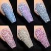 BORN PRETTY Gel Nail Glitter Flash Nail Gel Nail Glitter Color Gel Set Compatible (6 Colors) UV/LED