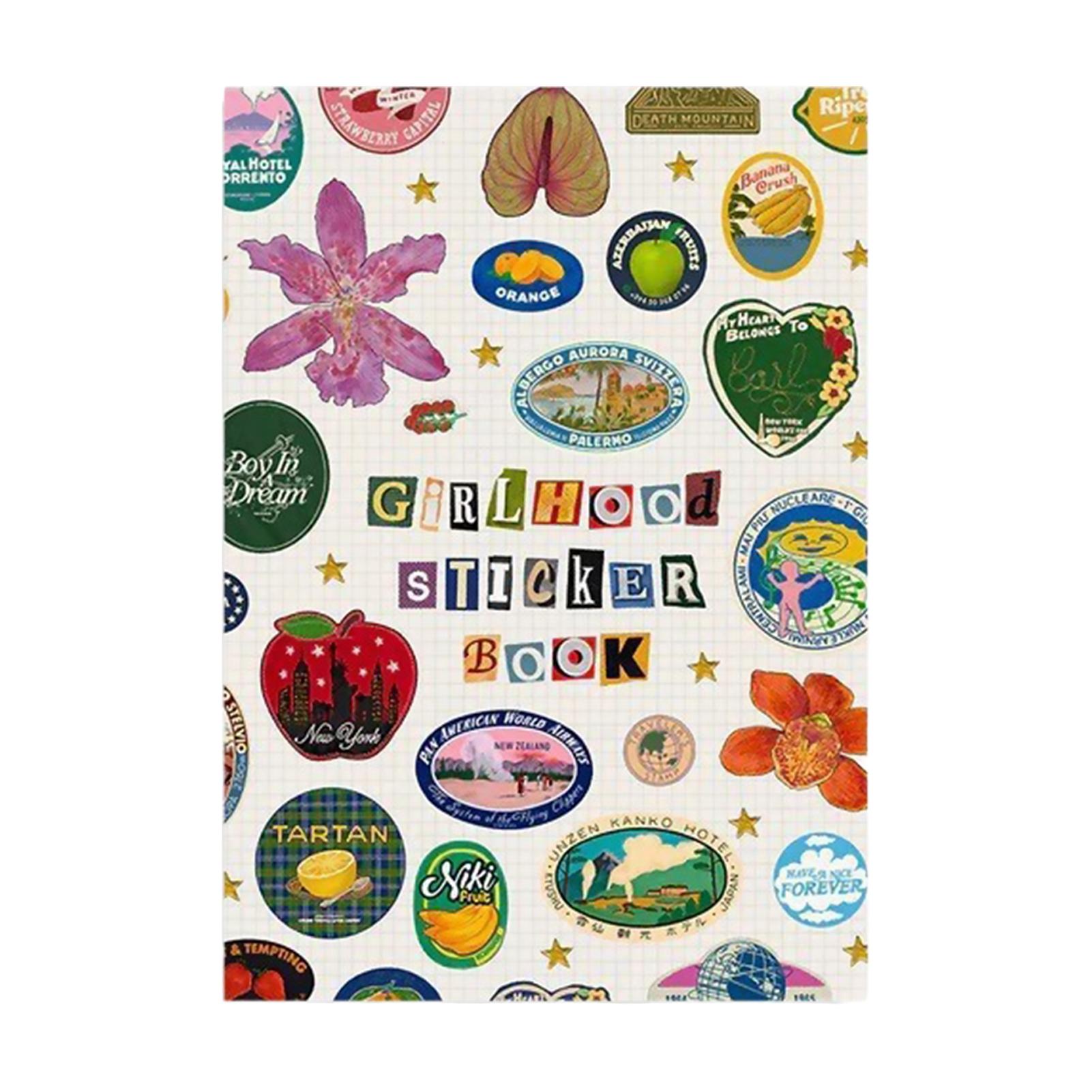 

Vintage Girlhood Sticker Book Retro Style Scrapbooking Decoration High-quality Printing Eco-friendly Paper DIY Crafts Gift Idea