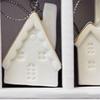 3 Pieces Christmas Mini House Pendant Hanging Creative Xmas Village Toy Decoration for
