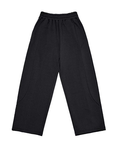 ARRAYED Comfy Curved Section Tuck Sweatpants [Brown]
