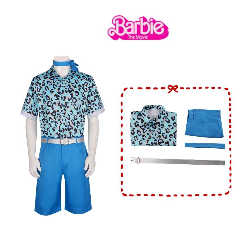 2023 Barbie Cosplay Costume Ken Blue Anime Set Halloween Outfit Polyester Fabric Popular Movie Theme Available In Multiple Sizes