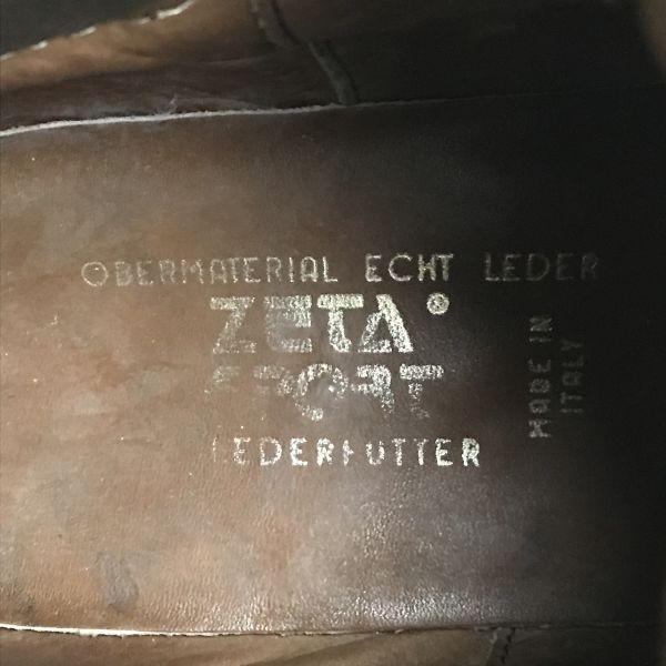 ZETA SPORT Italy Vintage Leather Trekking Boots 43 27-27.5 brown(USED)