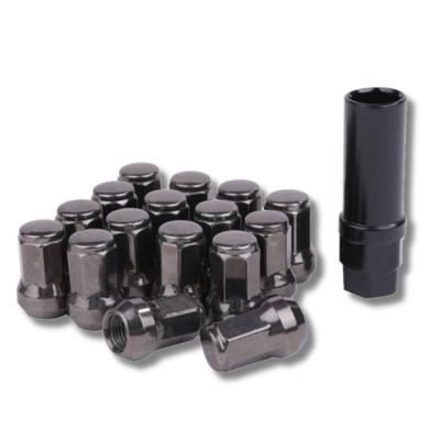 Lock Nut Titanium Color Car Tire Wheel Nut M12 Short Nut Lug Nut Racing Nut ([P1.25 X 16 Pieces])