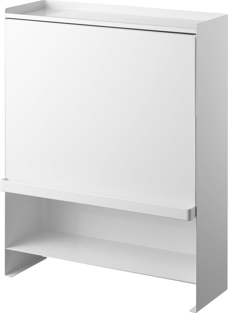 Yamazaki Jitsugyo Open Front Concealable Seasoning Rack White W38 X X Tower Large Capacity Next To Stove Kitchen Rack Guards Against Dirt 2009