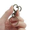 20pcs/Set Heart-shaped Rotary Lobster Clasp with Key Ring for Key Chain Bag Holder Keychain for DIY Jewelry Making Supplies