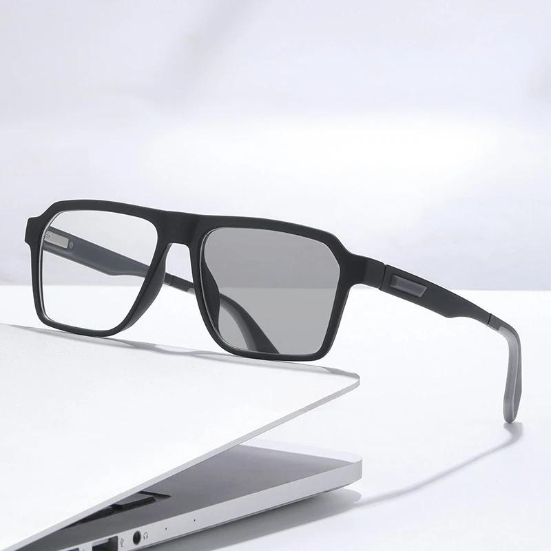 Herren- und Damenmode Photochrome Myopiebrille Antiblaulicht Farbwechselnde Sonnenbrille Ultraleichte Luxusbrille -4.0