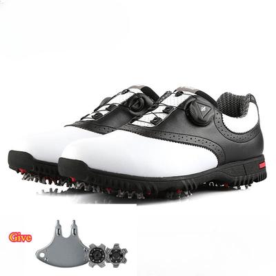 Men Golf Shoes Waterproof Sports Multifunctional Shoes Rotating Buckles Anti-slip Sneakers Golf Trainers