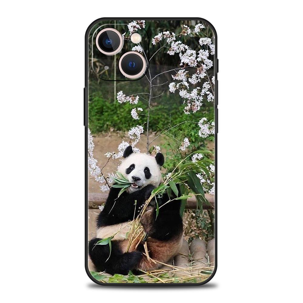 Luxury TPU Soft Phone Case For iPhone 17 Air 16E 16 11 15 14 Pro MAX 12 13 7 8 Plus X XR XS SE 2022 Cover panda