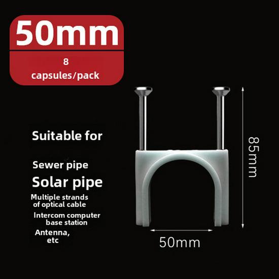 Clous en acier, fils et serre-câbles (4-50mm) - Pinces carrées et rondes en plastique/nylon