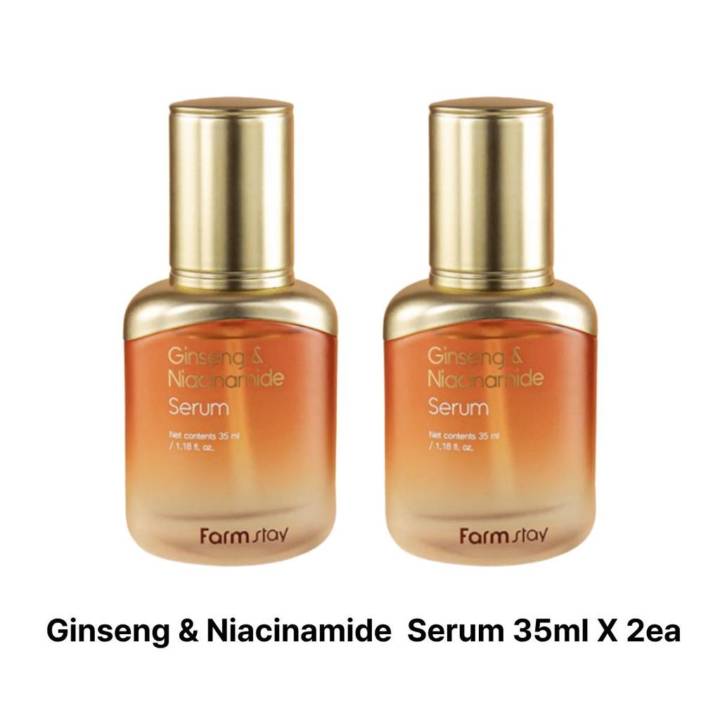 Farmstay Ginseng & Niacinamide Cream  55ml + Serum 35ml