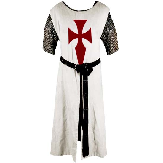 Mens Medieval Crusader Knights Templar Tunic Costumes Renaissance Halloween Warrior Black Plague Cloak Cosplay Top