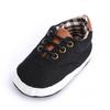 Baby Jungen Canvas Schuhe Weiche Sohle Rutschfest Klassischer Stil Lauflernschuhe Kariertes Patchwork Einfarbig Sportliche Sneaker