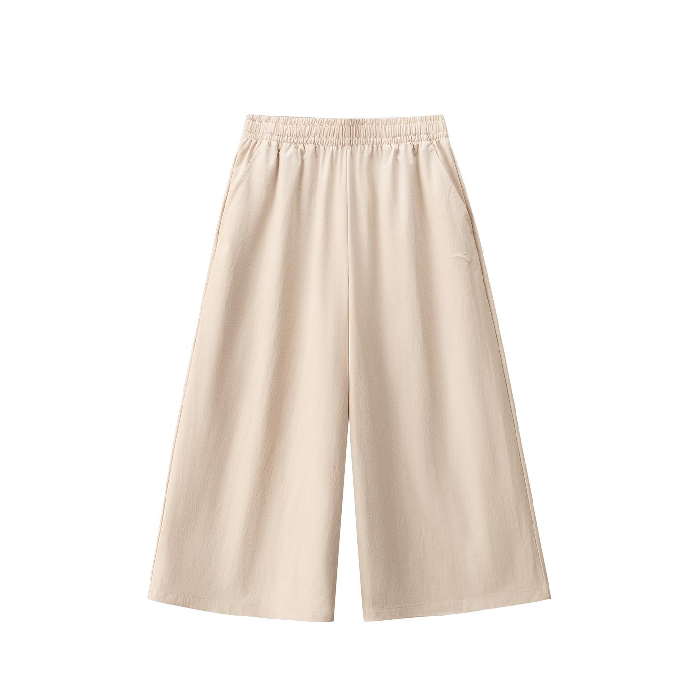 

Anta Woven Seven-Quarter Pants Summer Casual Shorts Women bottoms Bean-Juice-Khaki 962627509-1 XS