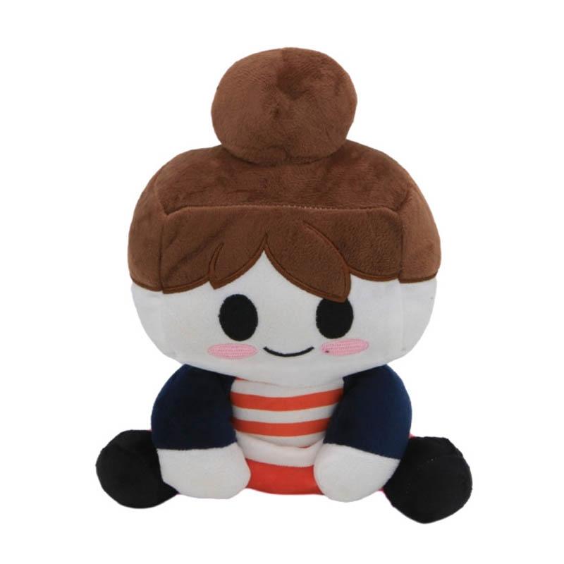 Blox Buddies Plush Toys Cartoon Girl Black with Hat Yellow Decorative Doll Home Room Halloween Gifts