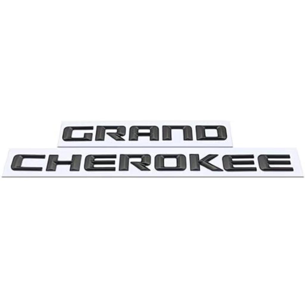 Per JEEP Grand Cherokee Emblema Lettere in ABS Styling Auto Adesivo Targhetta Nome Portiere Laterali Accessorio Auto Nero Opaco Lucido Cromo Rosso ni1