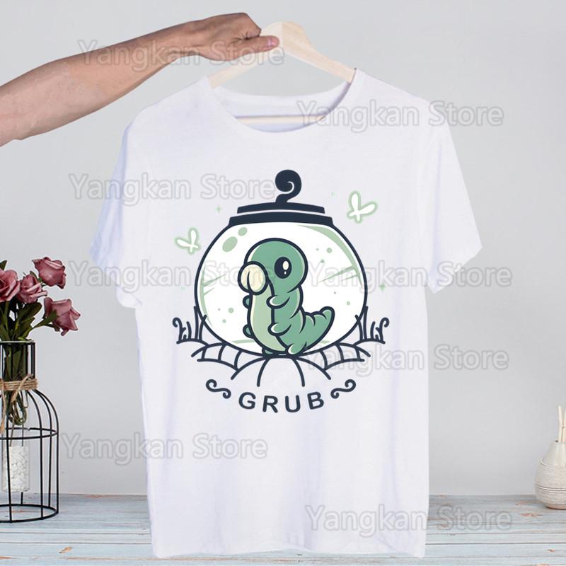 Hollow Knight Ghost Knight Game Skull T Shirt Fashion Tshirt Summer Mens Novelty Short Sleeve T-shirt Men Funny Tops