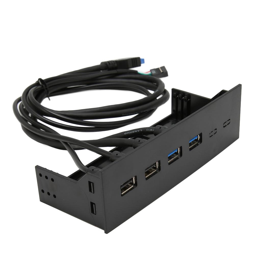 5.25in USB 3.0 Front Panel Hub 4 Ports 5Gbps High Speed 19pin USB Front Panel Hub for PC