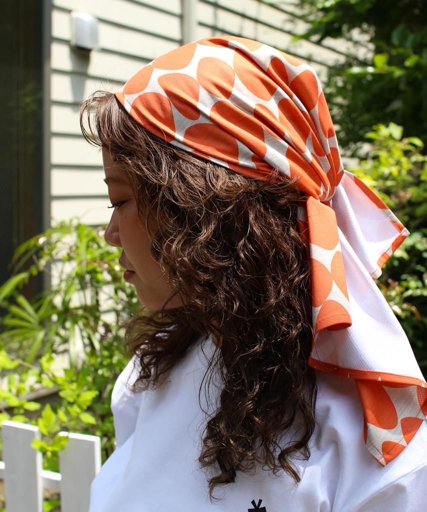 Snow Peak DRIPDRY Travel Towel Evaporative Medium ET-26SU002 Cooling, Quick-drying Towel, Unisex, Orange, Size.