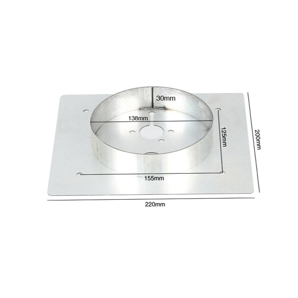 1pc Parking Heater Base Mounting Bracket Floor Plate Stainless Steel Deep 30mm