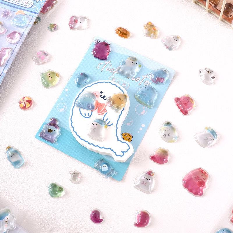 3d Relief Stickers Diy Solid Bonbondrop Phone Case Stickers Cute Animal Handmade Stickers Birthday Gifts Children 3d Stickers