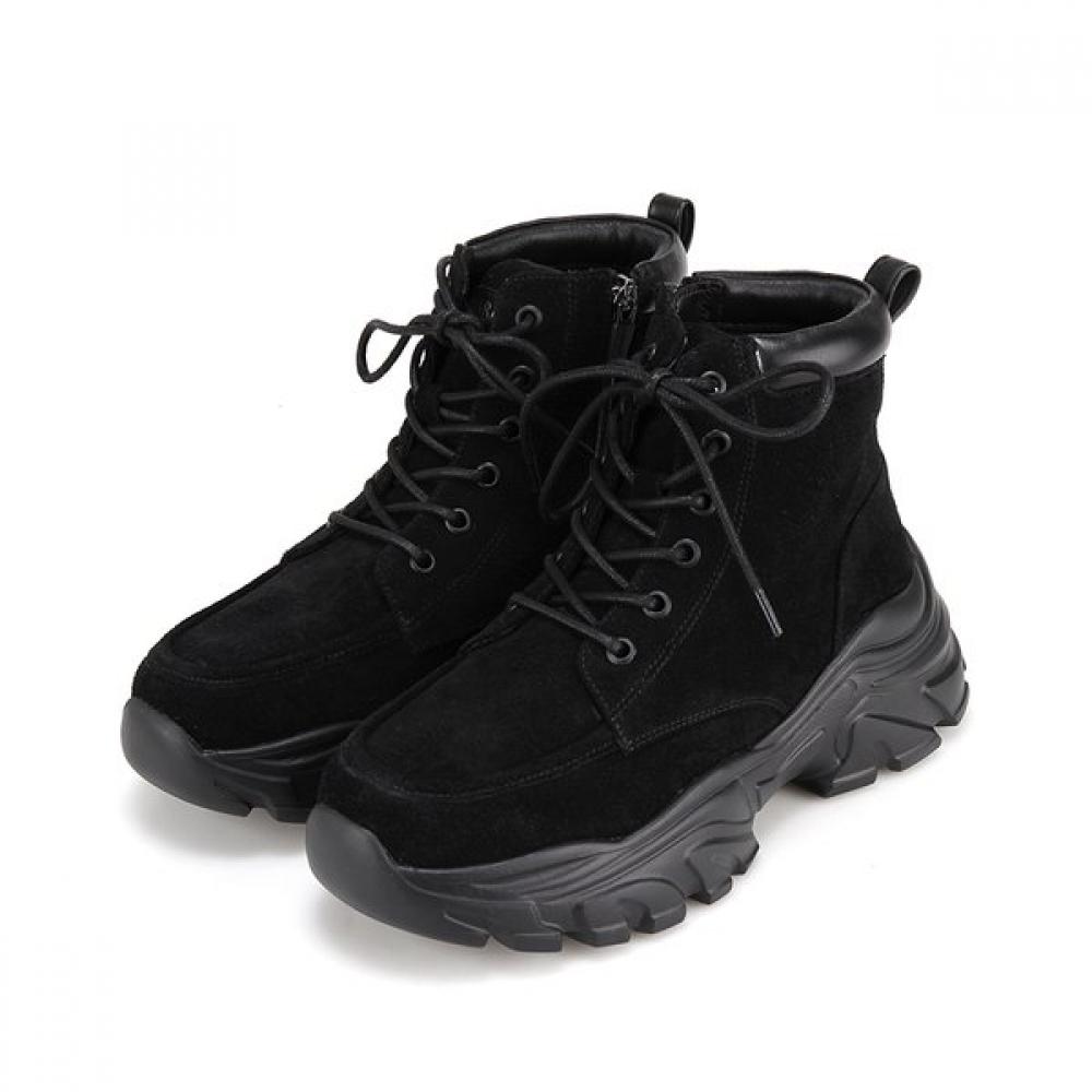 Barbara Leather Fleece Lined 6cm Ankle Boots Bbh834bk 250mm 18132₽