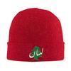 Lebanon Flag Map Beirut Cedar Tree Lebanese Knitted Hat Womens Unisexs Skullies Beanies Autumn Winter Hat  Casual Caps