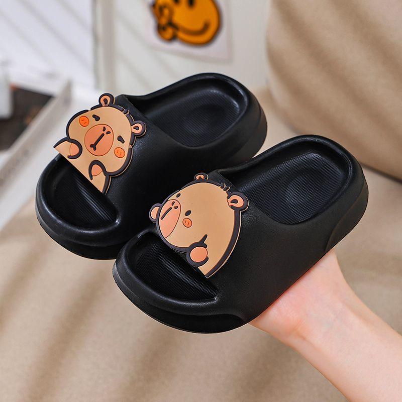Kapibara Children's Slippers Boys Indoor Home Summer Non-Slip New Soft Sole Bathing Baby Cute Girls