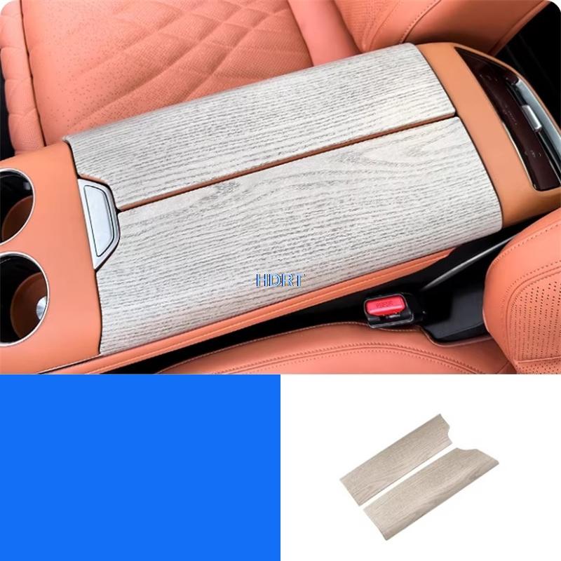 For Changan Deepal S7 S07 + Car Styling Front Water Cup Frame Rear Air Vent Outlet Armrest Box Cover Wood Grain Interior